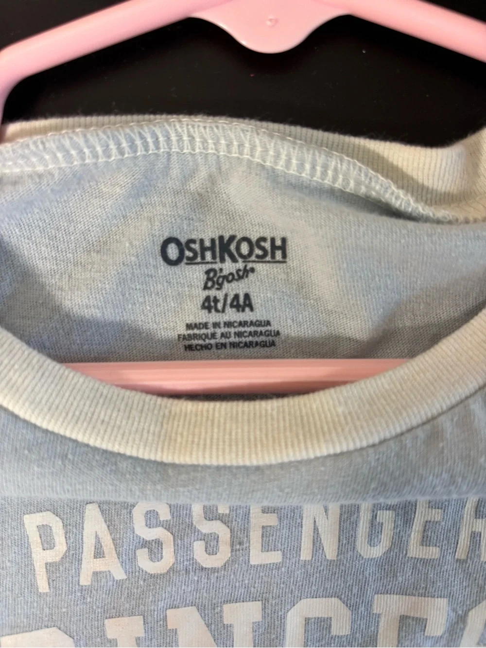 OshKosh B'gosh Light Blue 'Passenger Princess' Tee